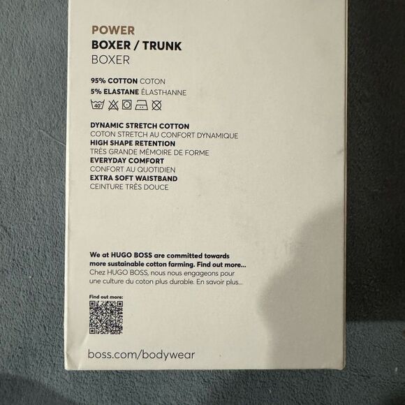 3 PK.BOSS HUGO BOSS Men's COTTON Power Stripe Logo Boxer Trunks S - Picture 8 of 8